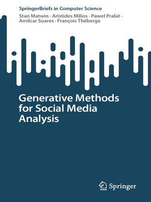 cover image of Generative Methods for Social Media Analysis